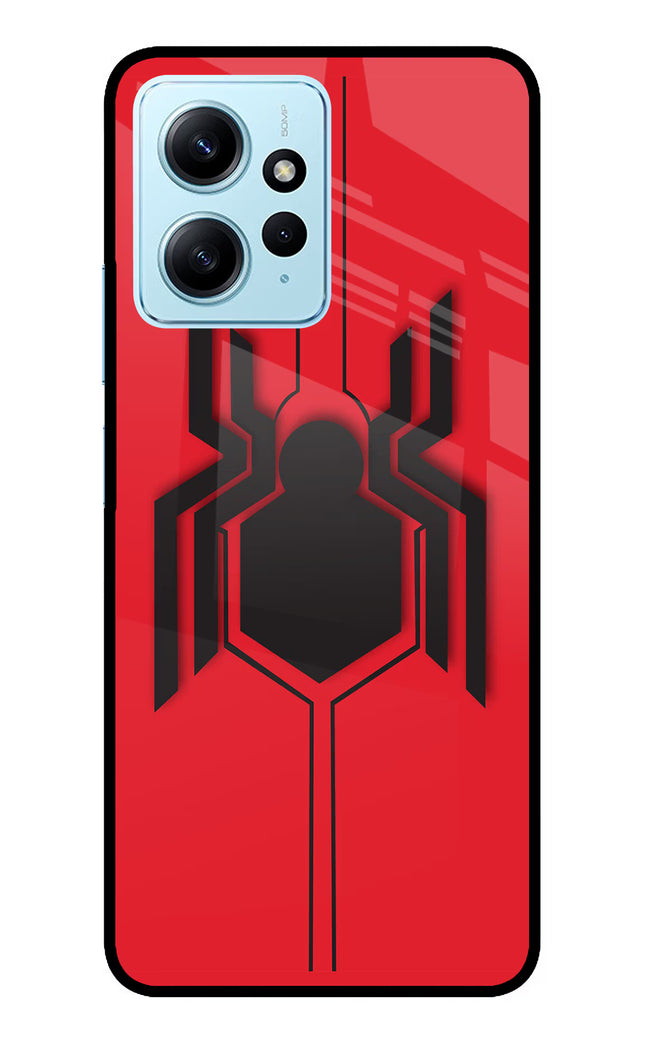 Spider Redmi Note 12 4G Glass Case Back Cover by Casekaro