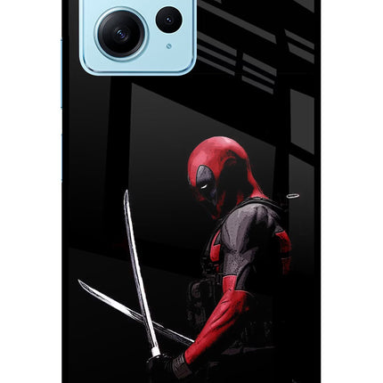 Deadpool Redmi Note 12 4G Glass Case Back Cover by Casekaro