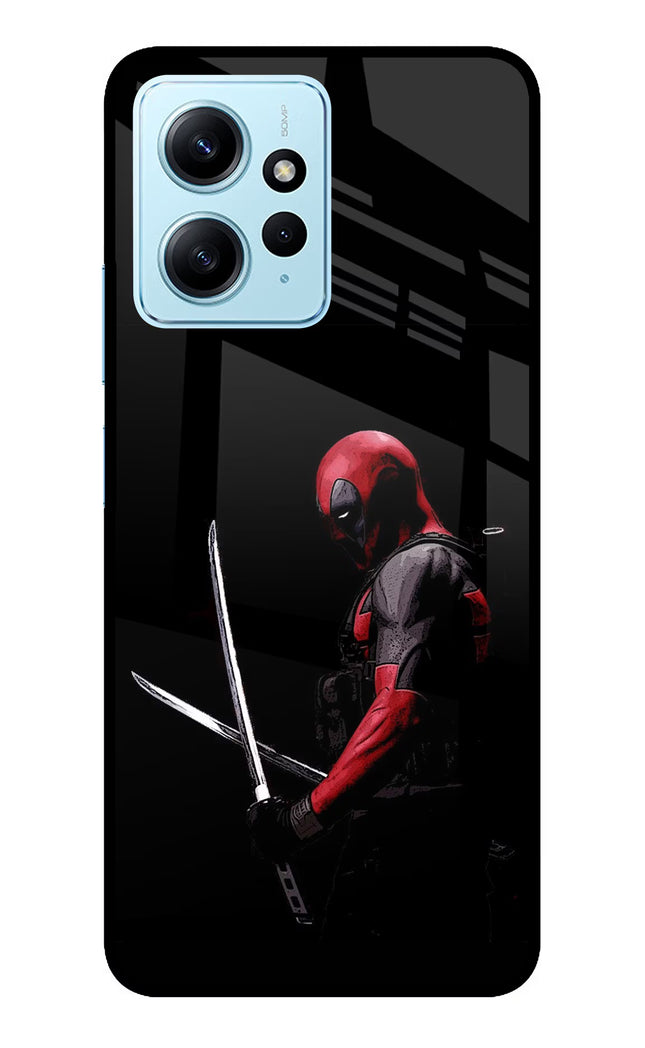 Deadpool Redmi Note 12 4G Glass Case Back Cover by Casekaro