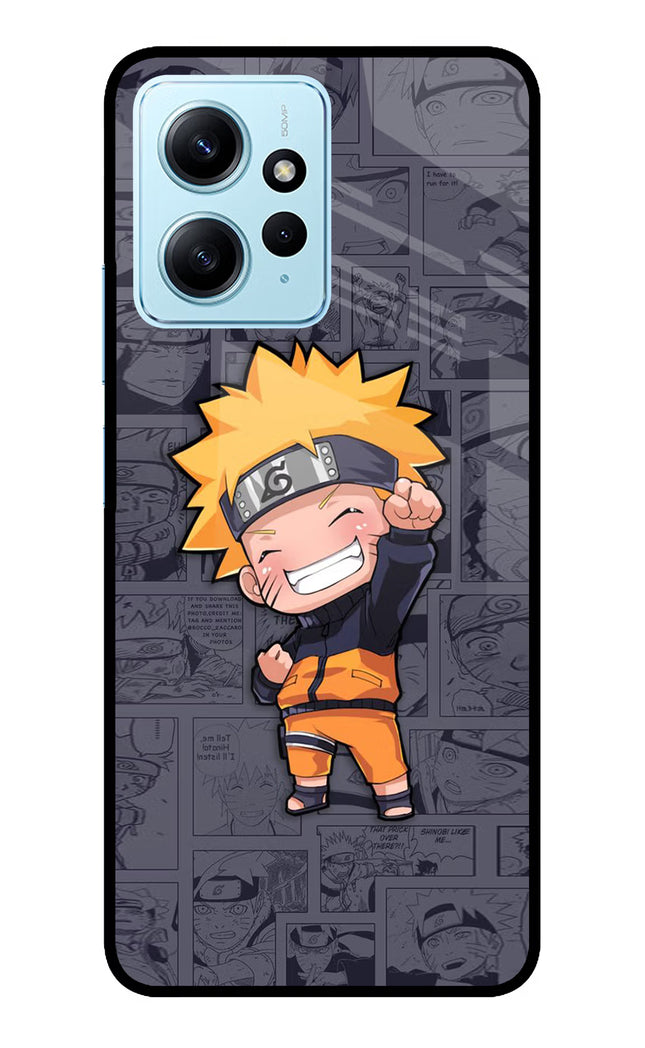 Chota Naruto Redmi Note 12 4G Glass Case Back Cover by Casekaro
