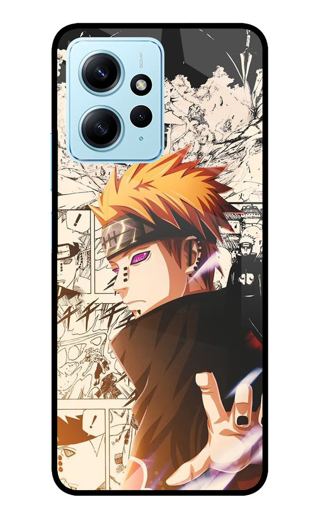 Pain Anime Redmi Note 12 4G Glass Case Back Cover by Casekaro