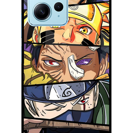 Naruto Character Redmi Note 12 4G Glass Case Back Cover by Casekaro