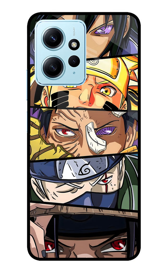 Naruto Character Redmi Note 12 4G Glass Case Back Cover by Casekaro