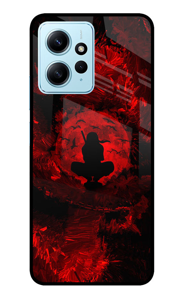 Itachi Uchiha Redmi Note 12 4G Glass Case Back Cover by Casekaro