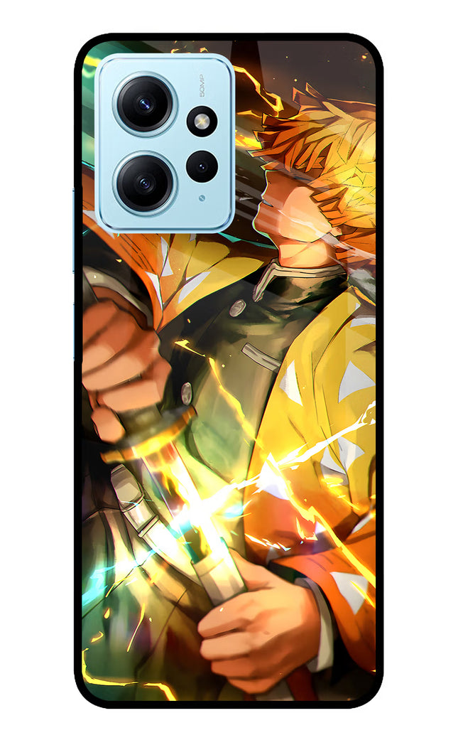 Demon Slayer Redmi Note 12 4G Glass Case Back Cover by Casekaro