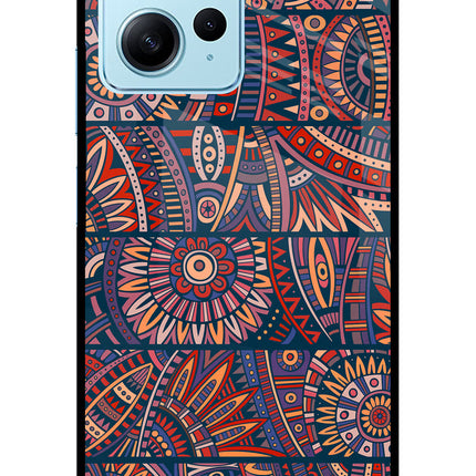 African Culture Design Redmi Note 12 4G Glass Case Back Cover by Casekaro
