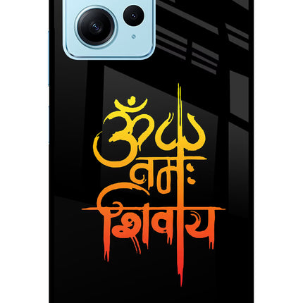 Om Namah Shivay Redmi Note 12 4G Glass Case Back Cover by Casekaro