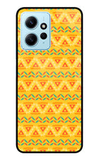 Tribal Pattern Redmi Note 12 4G Glass Case Back Cover by Casekaro