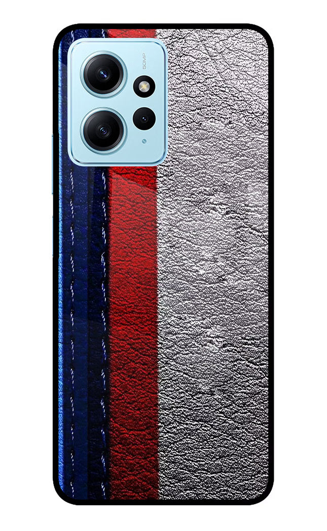 BMW Stripes Redmi Note 12 4G Glass Case Back Cover by Casekaro