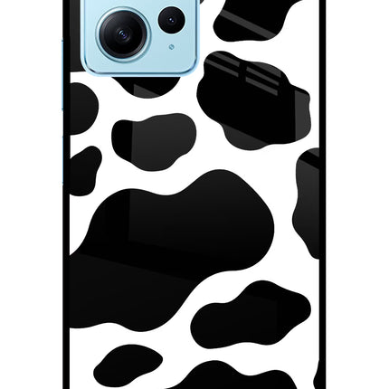 Cow Spots Redmi Note 12 4G Glass Case Back Cover by Casekaro