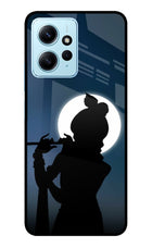 Shri Krishna Silhouette Redmi Note 12 4G Glass Case Back Cover by Casekaro