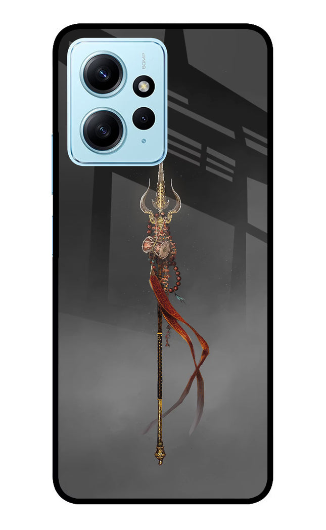 Shiv Trishul Redmi Note 12 4G Glass Case Back Cover by Casekaro