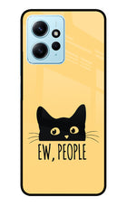 Ew People Catitude Redmi Note 12 4G Glass Case Back Cover by Casekaro
