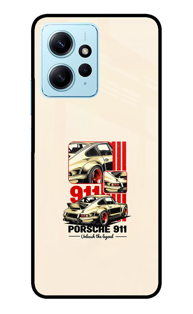 Classic Porsche 911 Redmi Note 12 4G Glass Case Back Cover by Casekaro
