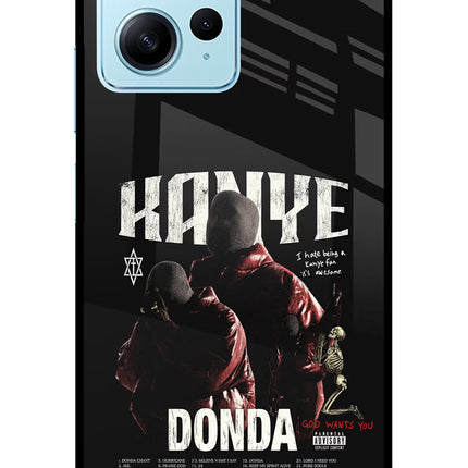 Donda Kanye West Redmi Note 12 4G Glass Case Back Cover by Casekaro