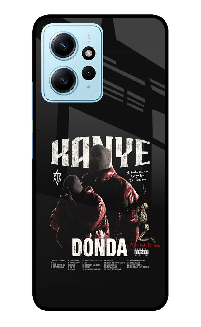Donda Kanye West Redmi Note 12 4G Glass Case Back Cover by Casekaro