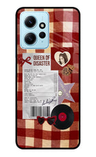 Queen of Disaster Redmi Note 12 4G Glass Case Back Cover by Casekaro