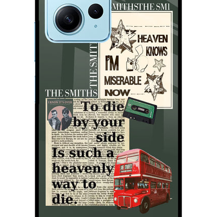 The Smiths Redmi Note 12 4G Glass Case Back Cover by Casekaro