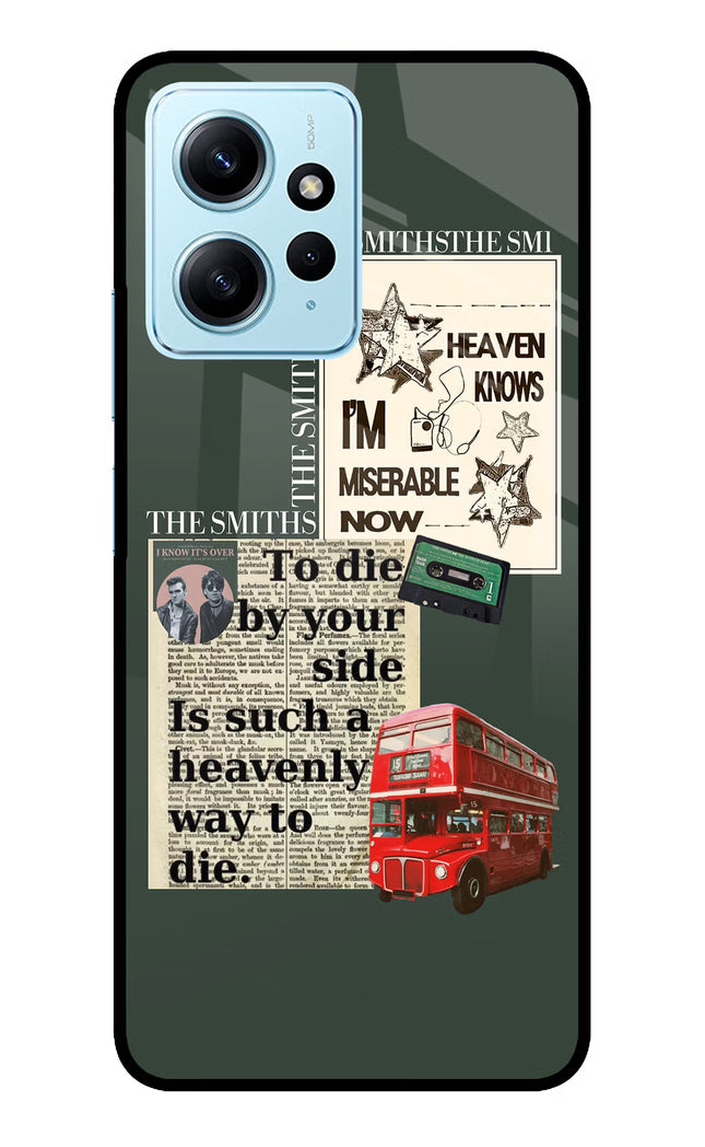 The Smiths Redmi Note 12 4G Glass Case Back Cover by Casekaro