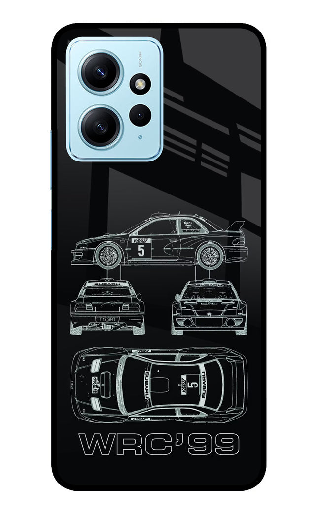 WRC'99 Redmi Note 12 4G Glass Case Back Cover by Casekaro