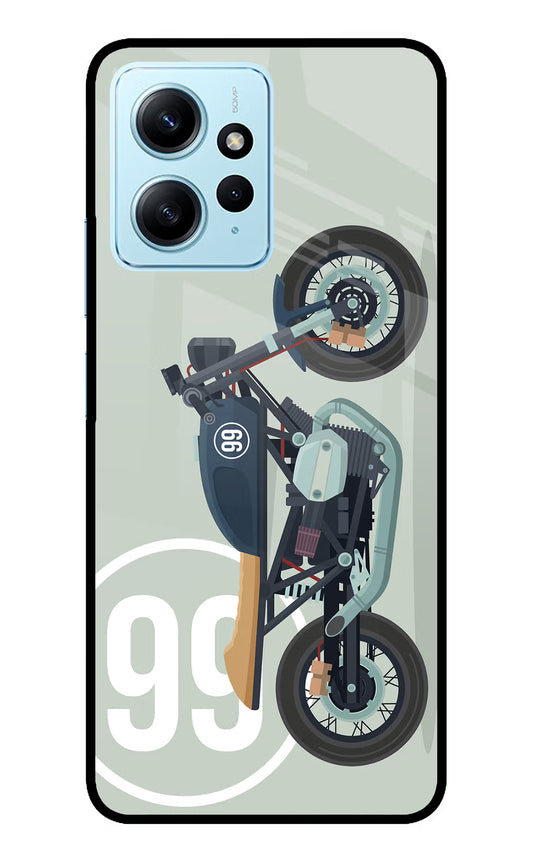 Classic Cafe Racer 99 Redmi Note 12 4G Glass Case