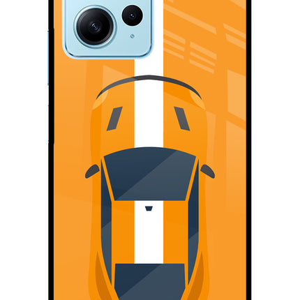 Highway Pursuit Redmi Note 12 4G Glass Case Back Cover by Casekaro