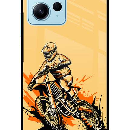 Off-Road Fury Redmi Note 12 4G Glass Case Back Cover by Casekaro
