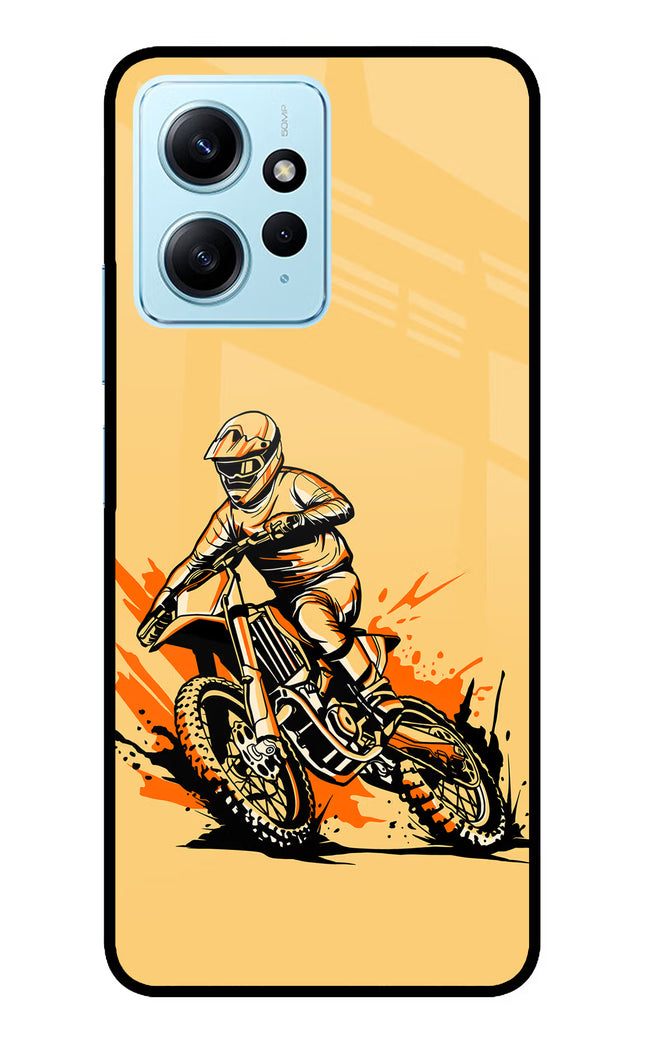 Off-Road Fury Redmi Note 12 4G Glass Case Back Cover by Casekaro