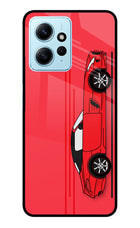 Red Velocity Redmi Note 12 4G Glass Case Back Cover by Casekaro