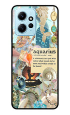 Aquarius Zodiac Redmi Note 12 4G Glass Case Back Cover by Casekaro