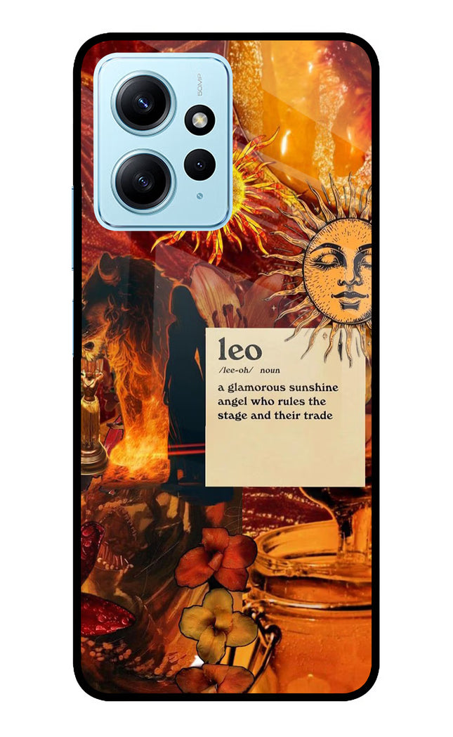 Leo Zodiac Redmi Note 12 4G Glass Case Back Cover by Casekaro