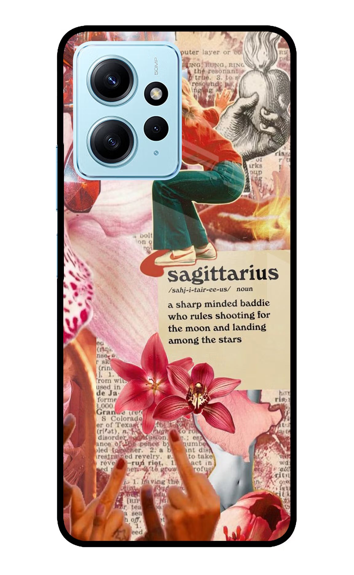 Sagittarius Zodiac Redmi Note 12 4G Glass Case