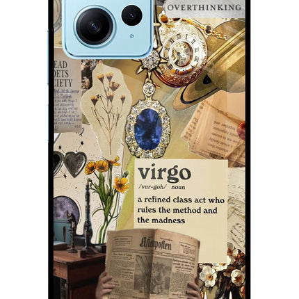 Virgo Zodiac Redmi Note 12 4G Glass Case Back Cover by Casekaro
