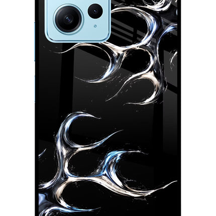 Chrome Tribal Redmi Note 12 4G Glass Case Back Cover by Casekaro