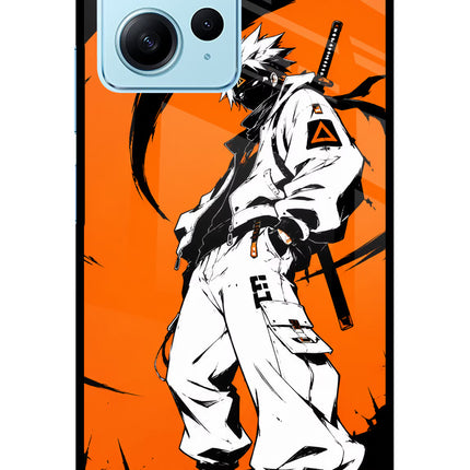 Street Samurai Redmi Note 12 4G Glass Case Back Cover by Casekaro