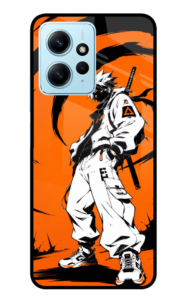 Street Samurai Redmi Note 12 4G Glass Case Back Cover by Casekaro