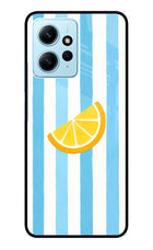 Summer Lemon Redmi Note 12 4G Glass Case Back Cover by Casekaro