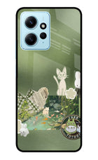 Aesthetic anime Redmi Note 12 4G Glass Case Back Cover by Casekaro