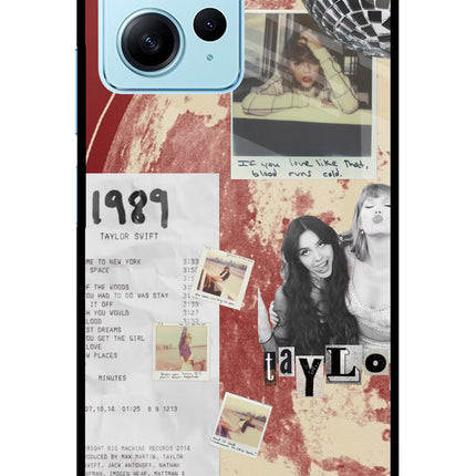 Taylor Swift Redmi Note 12 4G Glass Case Back Cover by Casekaro