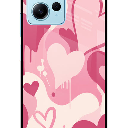 Hearty case Redmi Note 12 4G Glass Case Back Cover by Casekaro