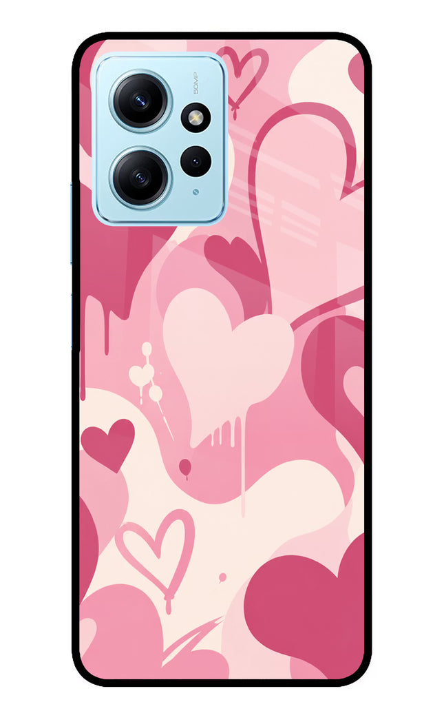 Hearty case Redmi Note 12 4G Glass Case Back Cover by Casekaro