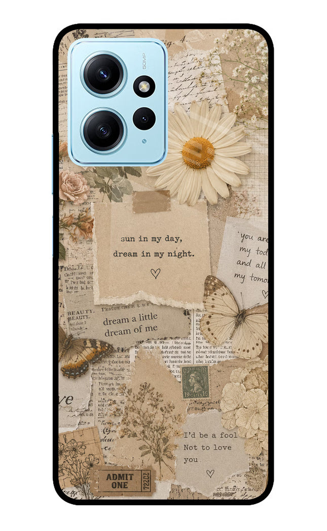 Vintage case Redmi Note 12 4G Glass Case