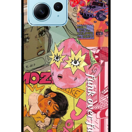 Funkover Redmi Note 12 4G Glass Case Back Cover by Casekaro