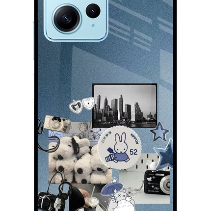 Miffy Redmi Note 12 4G Glass Case Back Cover by Casekaro