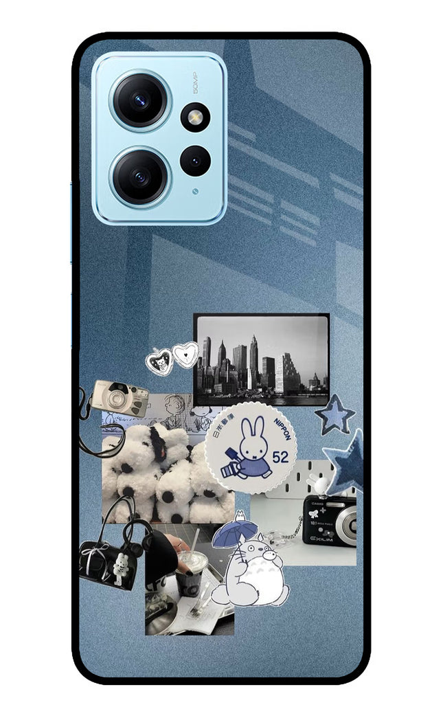 Miffy Redmi Note 12 4G Glass Case Back Cover by Casekaro