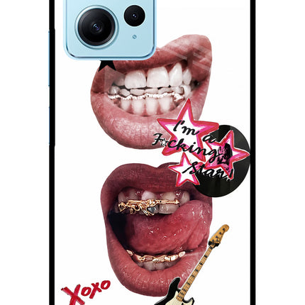 Rockstar Redmi Note 12 4G Glass Case Back Cover by Casekaro
