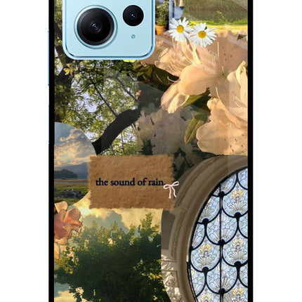Rain Redmi Note 12 4G Glass Case Back Cover by Casekaro