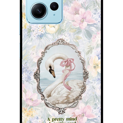 Pretty Mind Pretty Soul Redmi Note 12 4G Glass Case Back Cover by Casekaro