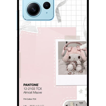 Pantone Asthetic Redmi Note 12 4G Glass Case Back Cover by Casekaro