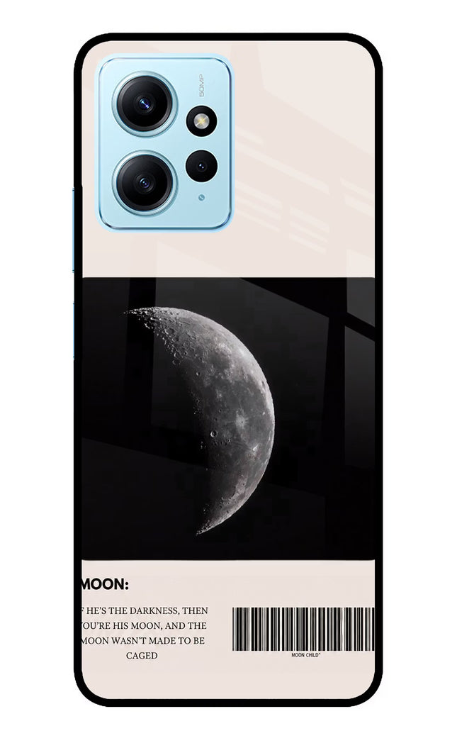 Moon Phase Redmi Note 12 4G Glass Case Back Cover by Casekaro
